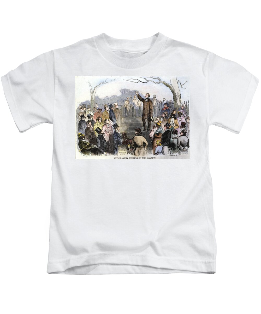 1851 Kids T-Shirt featuring the photograph Wendell Phillips by Granger