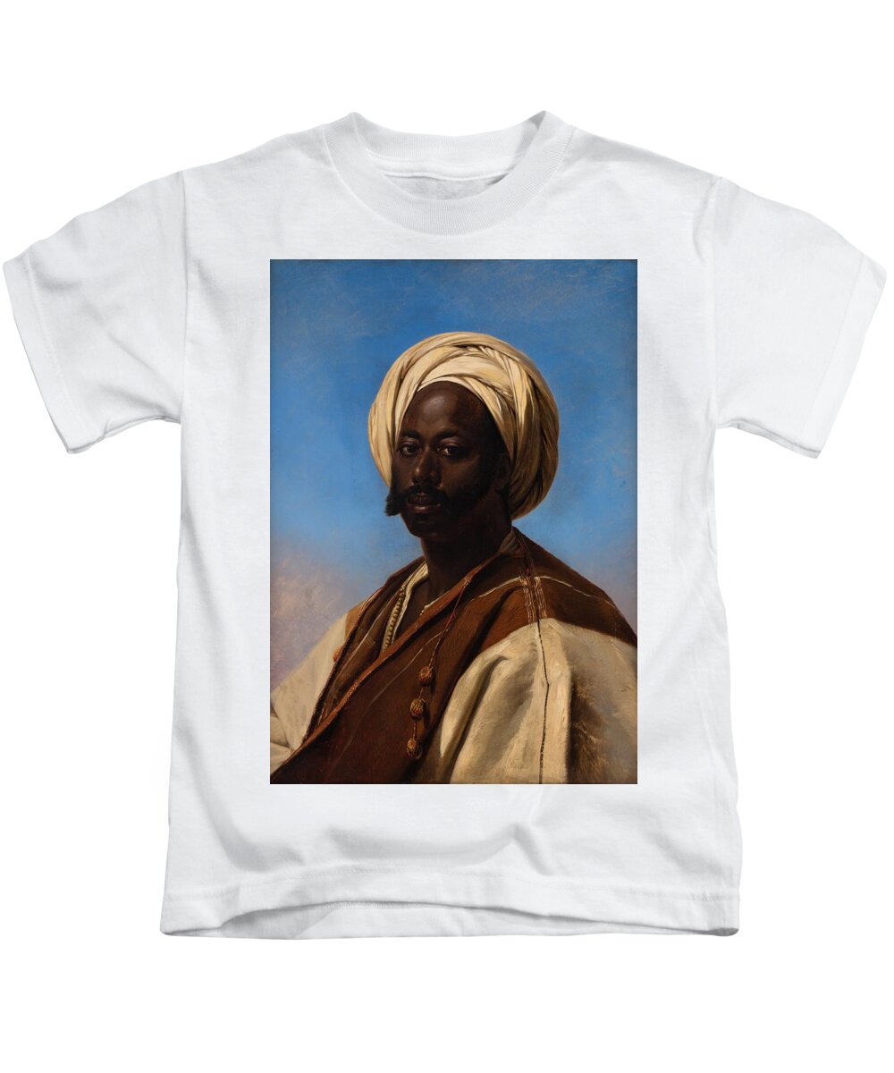 Eugene Verboeckhoven Kids T-Shirt featuring the painting Middle Eastern Muslim Man by Eugene Verboeckhoven