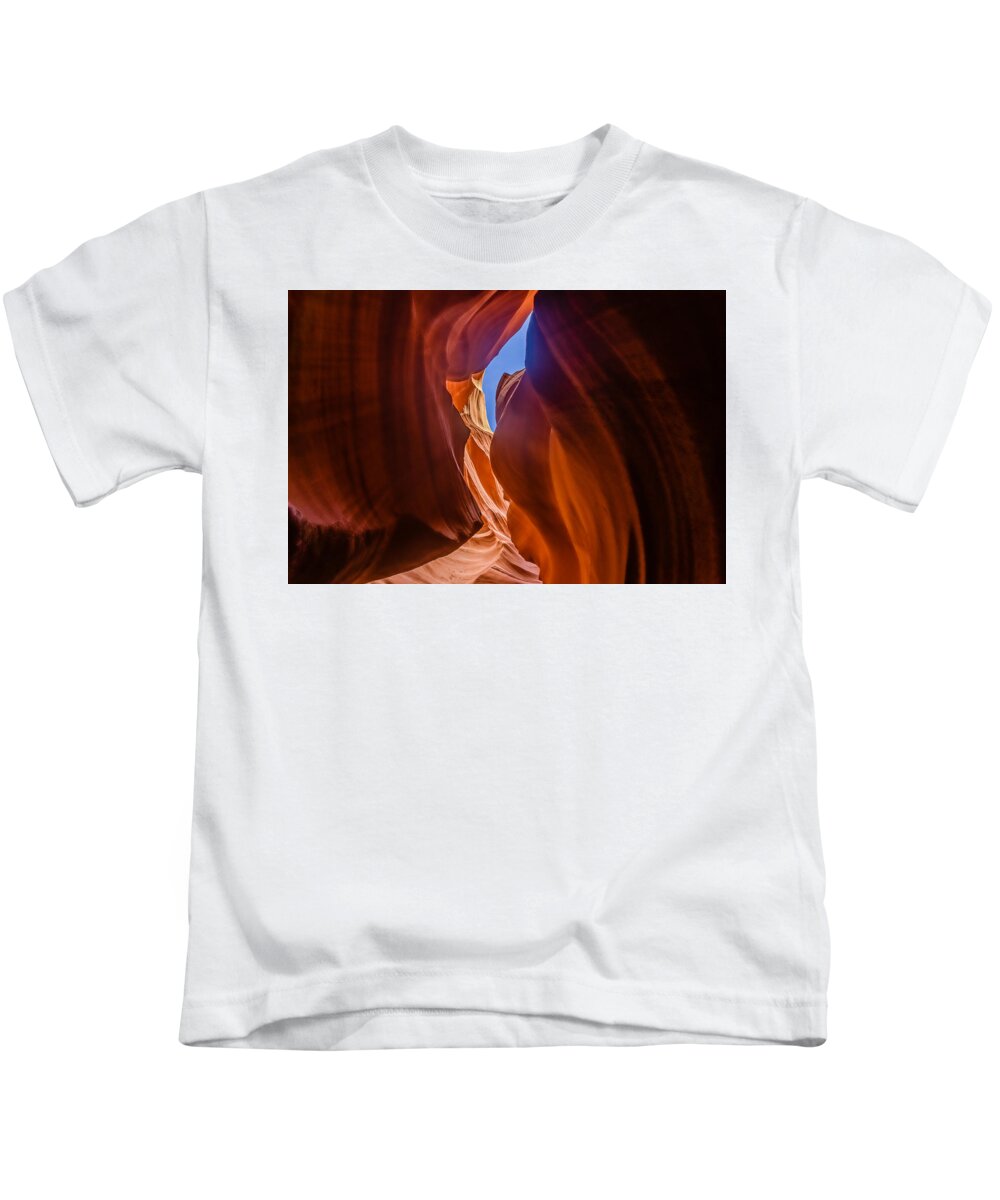 Usa Kids T-Shirt featuring the photograph Antelope Canyon #1 by SAURAVphoto Online Store