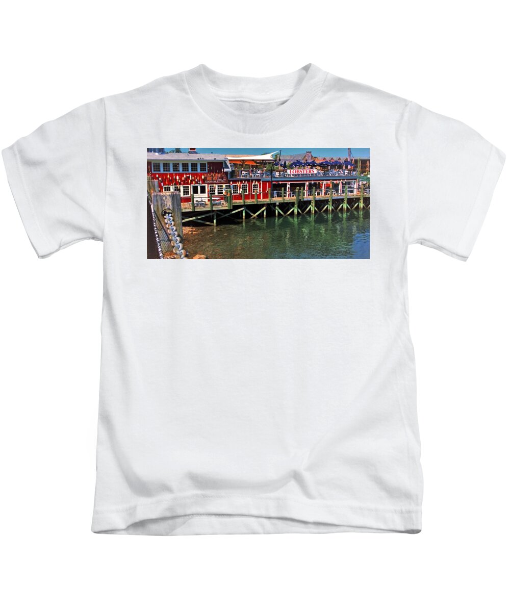 Bar Harbor Kids T-Shirt featuring the photograph Bar Harbor #1 by Lisa Dunn