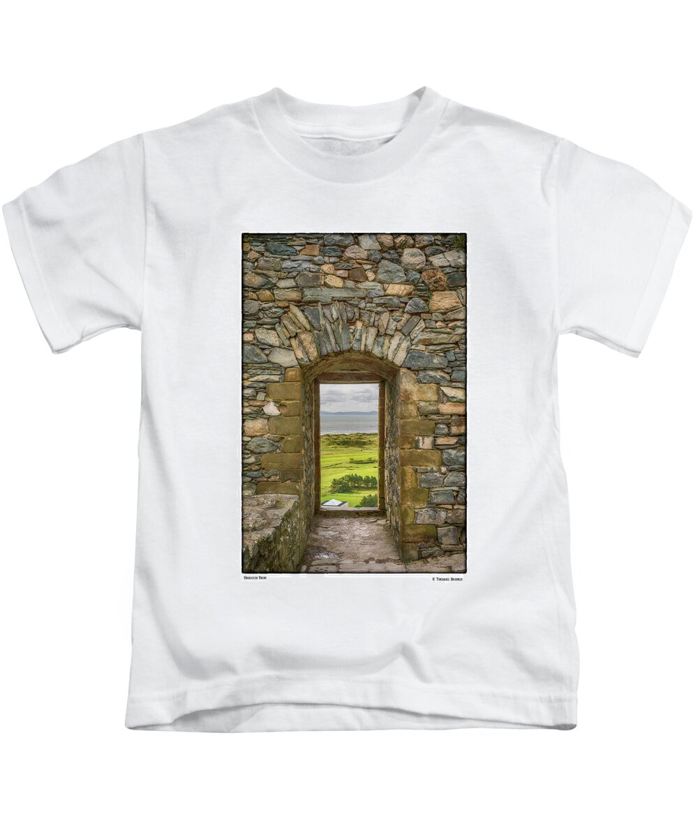 Harlech Castle Kids T-Shirt featuring the photograph Harlech View #1 by R Thomas Berner