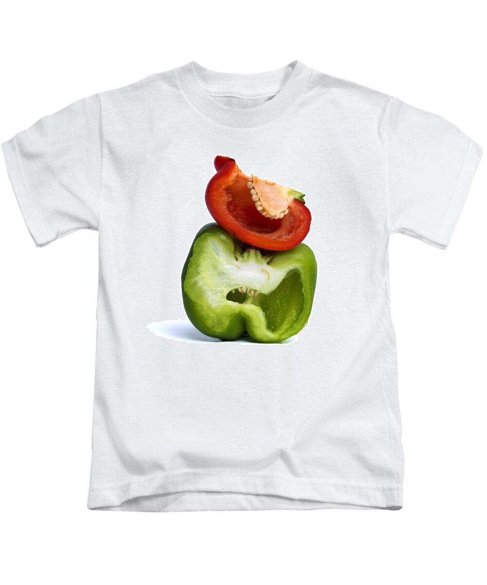 Peppers Kids T-Shirt featuring the photograph Peppers #1 by Bernard Jaubert