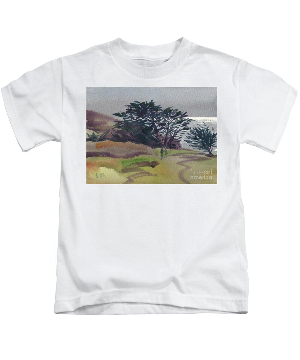 Plein Air Kids T-Shirt featuring the painting Miramonte Point 1 by Donald Maier