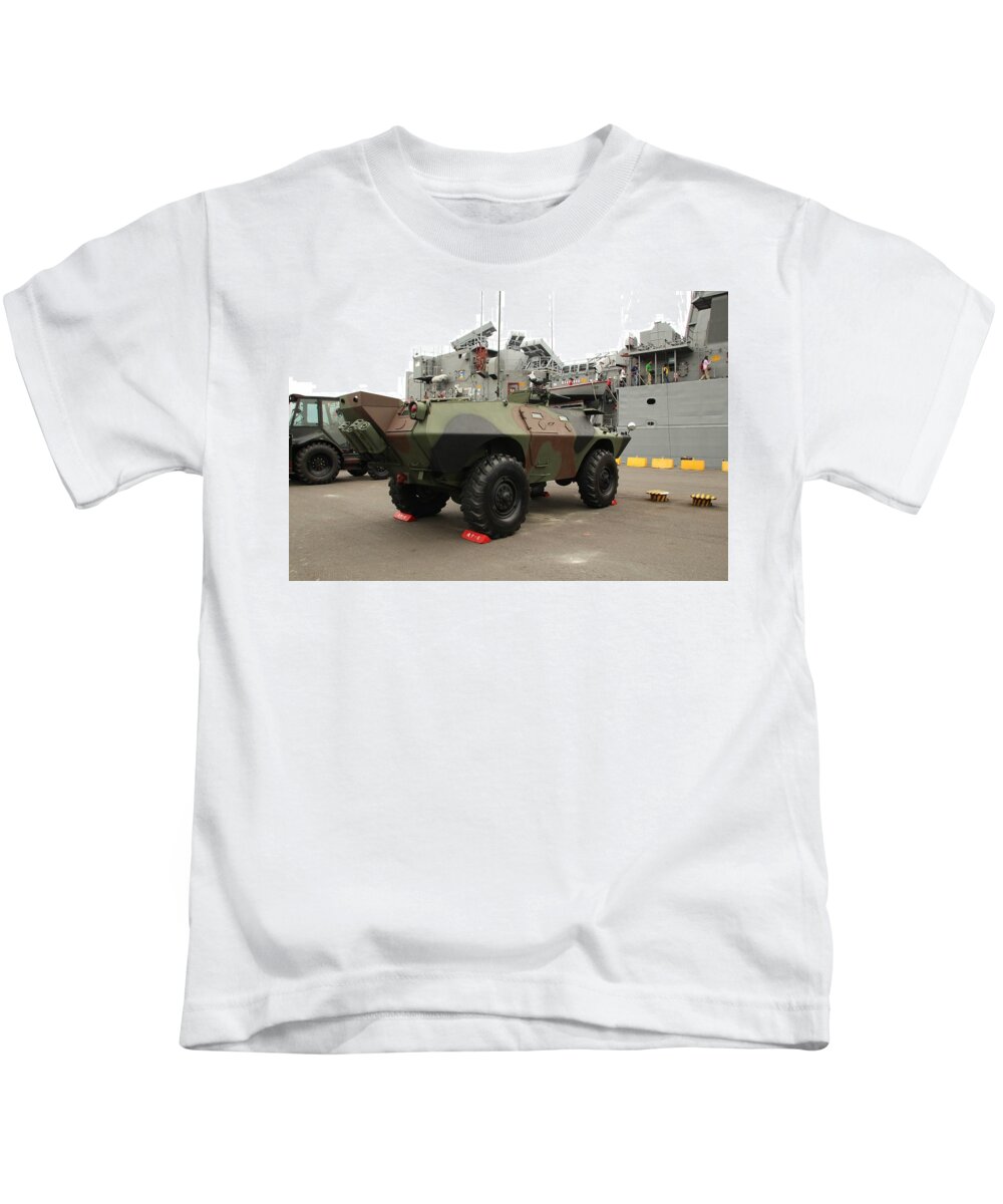 Cadillac Gage Commando Kids T-Shirt featuring the photograph Cadillac Gage Commando #3 by Mariel Mcmeeking