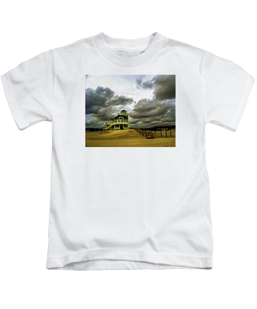 Beach Kids T-Shirt featuring the photograph House at the End of the Road #4 by Gordon Engebretson
