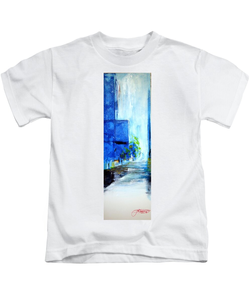 Art Kids T-Shirt featuring the painting A Break In The Storm by Jack Diamond