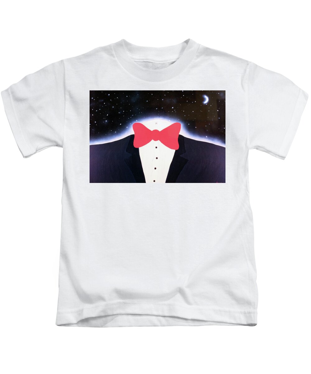 Surrealism Kids T-Shirt featuring the painting A Night Out With The Stars by Thomas Blood