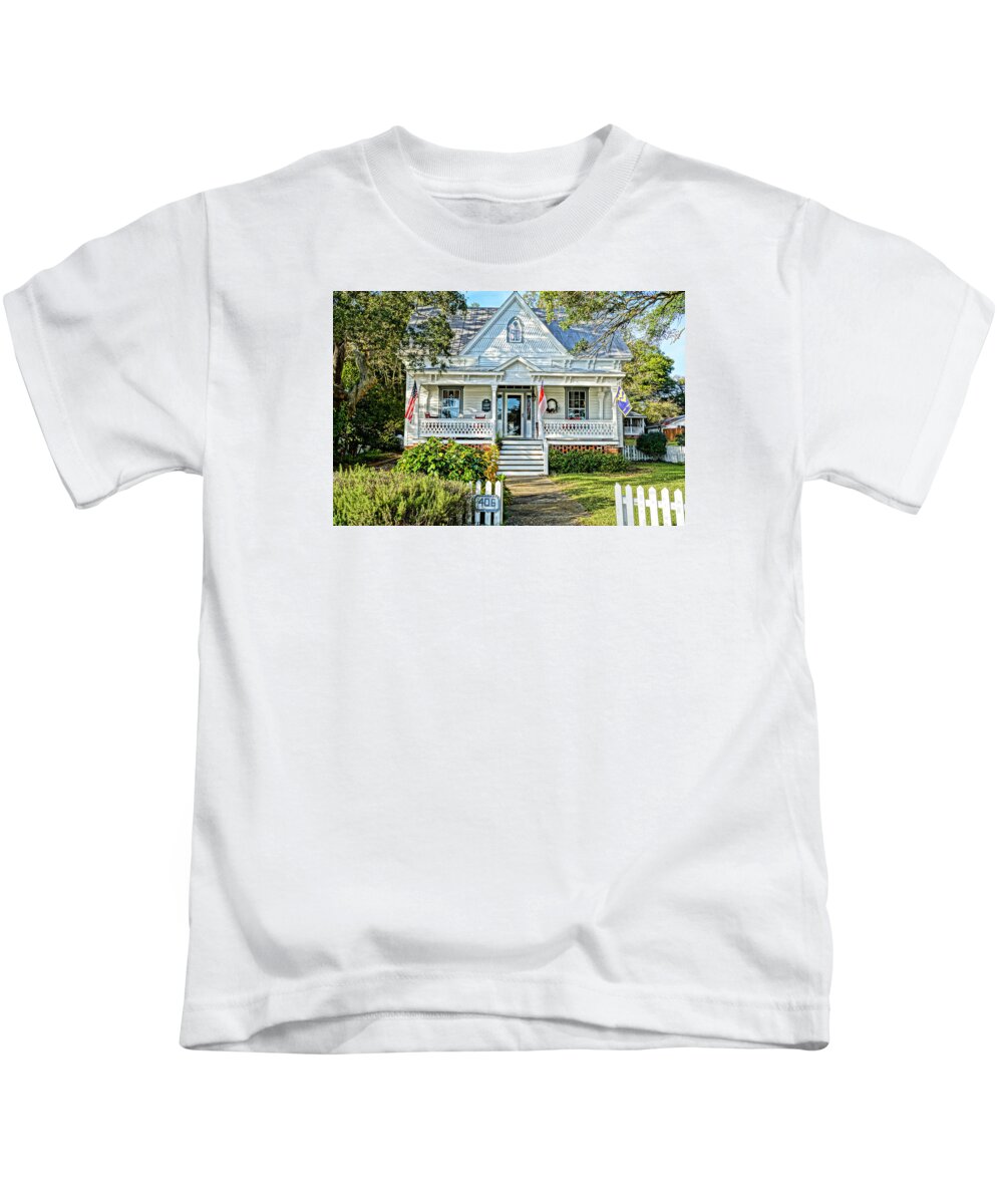 Harbor Kids T-Shirt featuring the photograph Across from the Harbor by Don Margulis