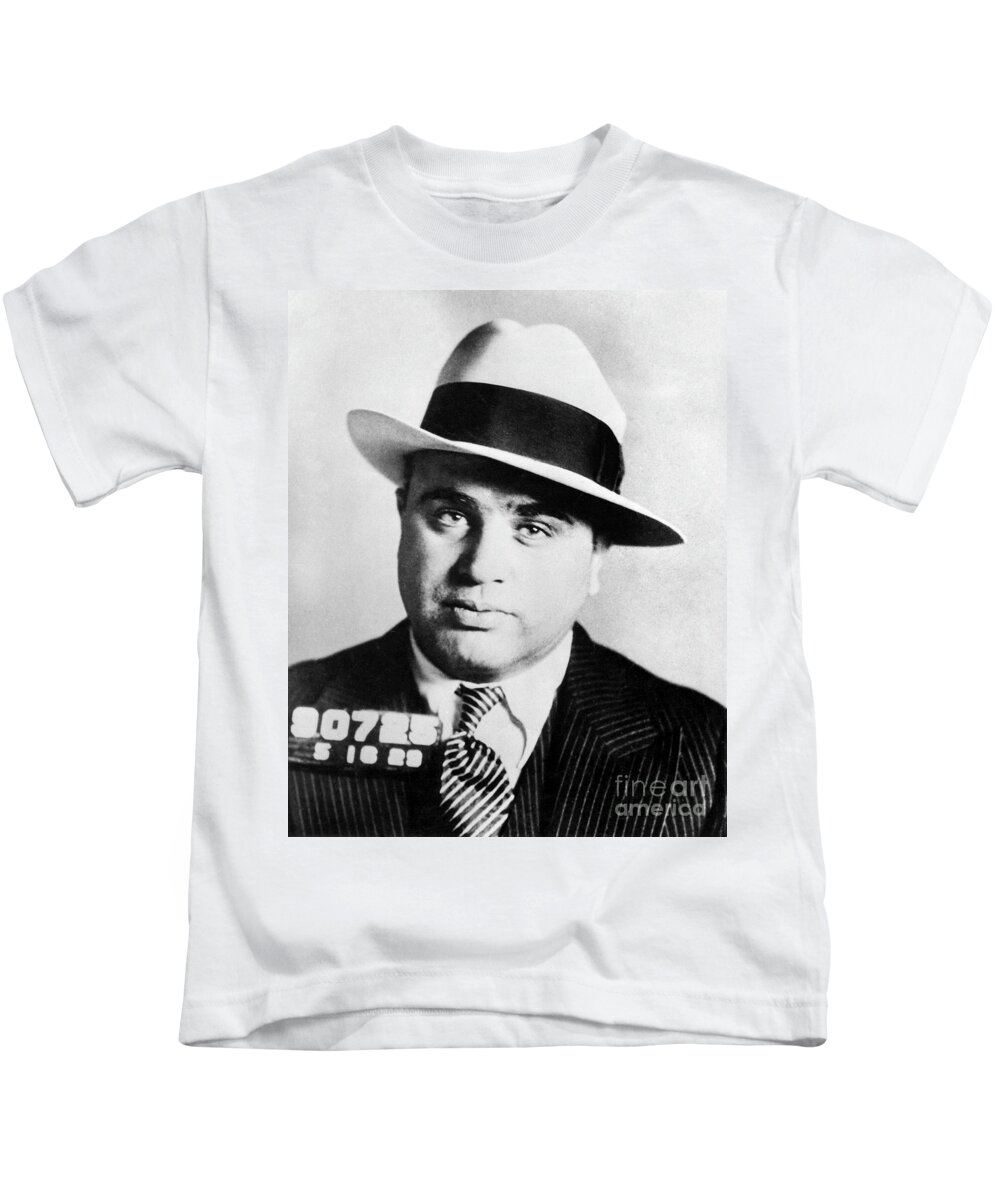 Prohibition Kids T-Shirt featuring the photograph Al Capone Mugsot by Jon Neidert