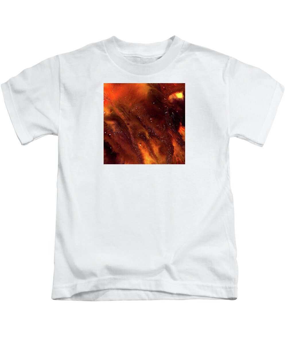 Gallery Kids T-Shirt featuring the painting ALCHEMY 04e by Dar Freeland