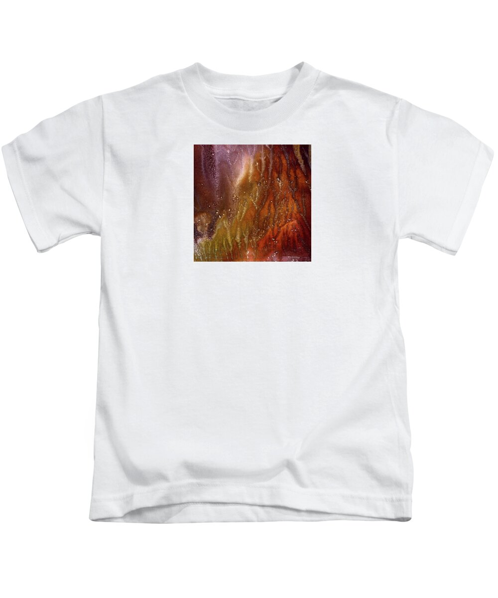 Gallery Kids T-Shirt featuring the painting ALCHEMY 06e by Dar Freeland