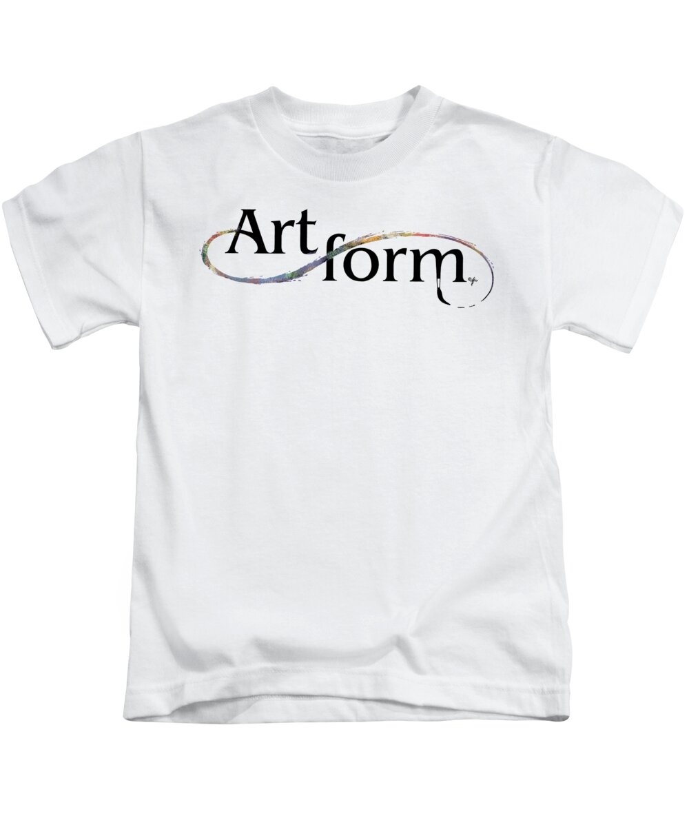 Artform Kids T-Shirt featuring the drawing Artform02 by Arthur Fix