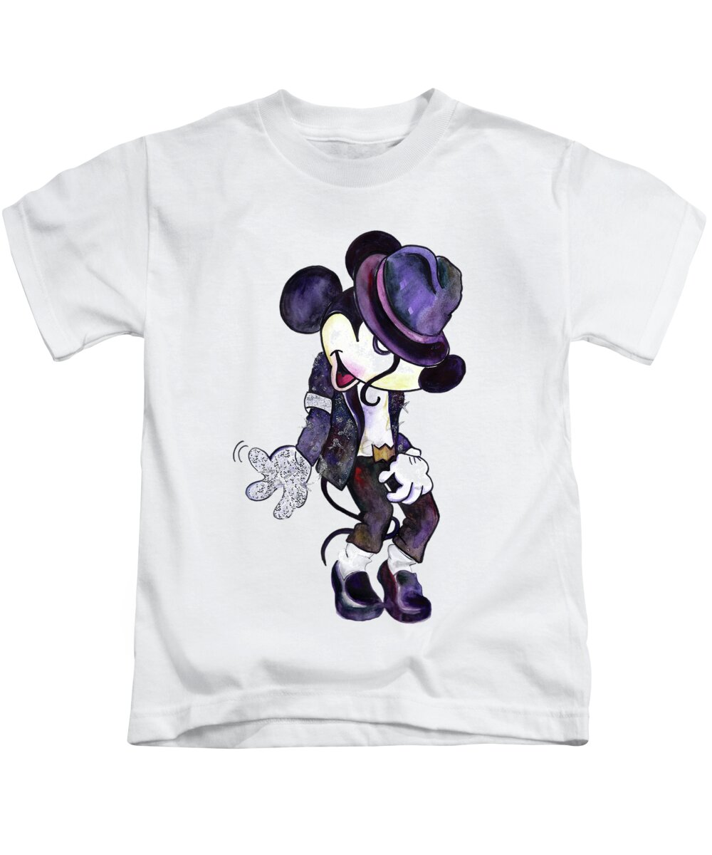 Mickey Mouse-Michael Jackson Kids T-Shirt by Salome Mikaberidze - Fine Art  America