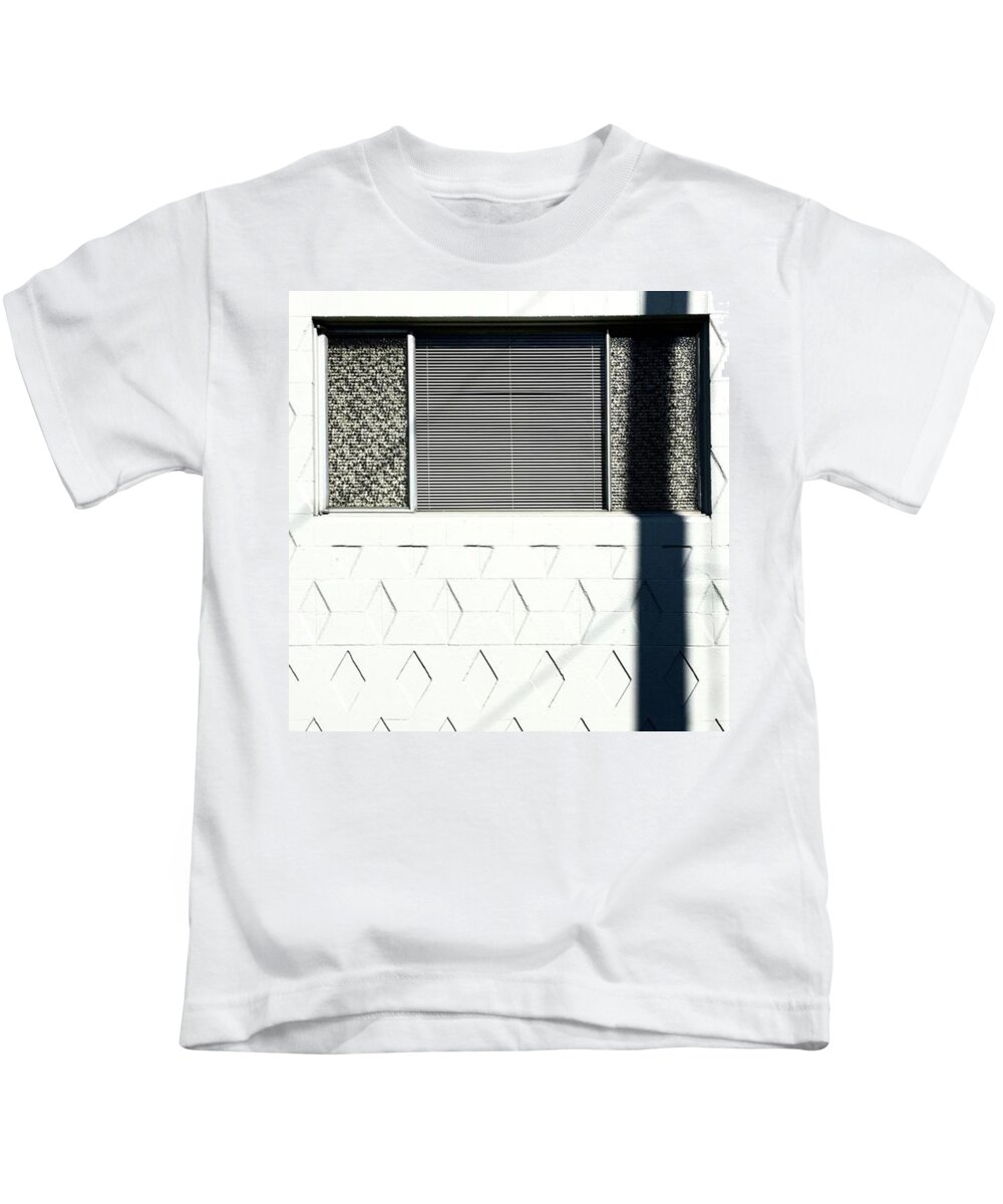 Urban Kids T-Shirt featuring the photograph Astoundingly Ugly Building. Ouch by Ginger Oppenheimer