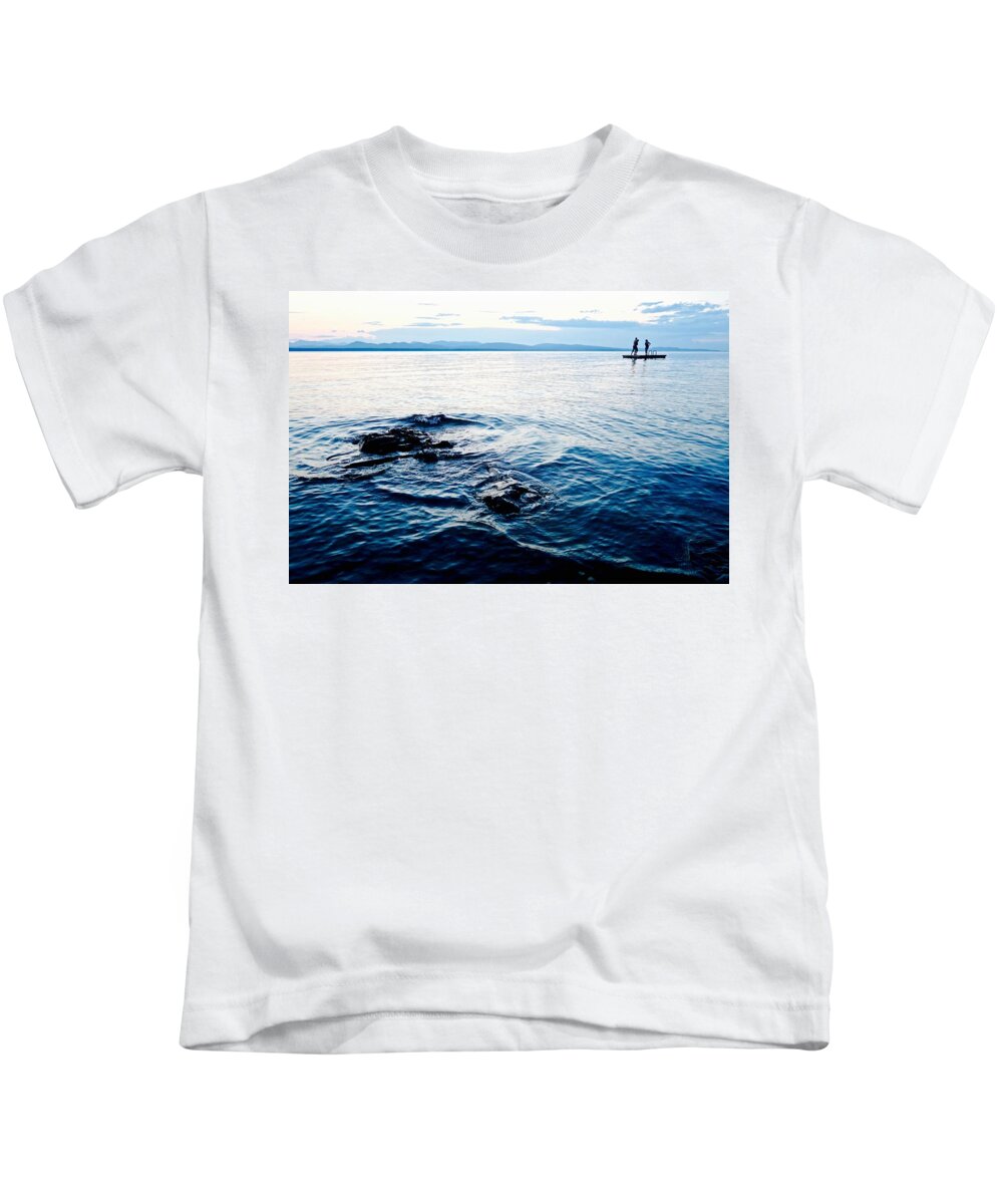 Lake Champlain Kids T-Shirt featuring the photograph Balance by Mike Reilly