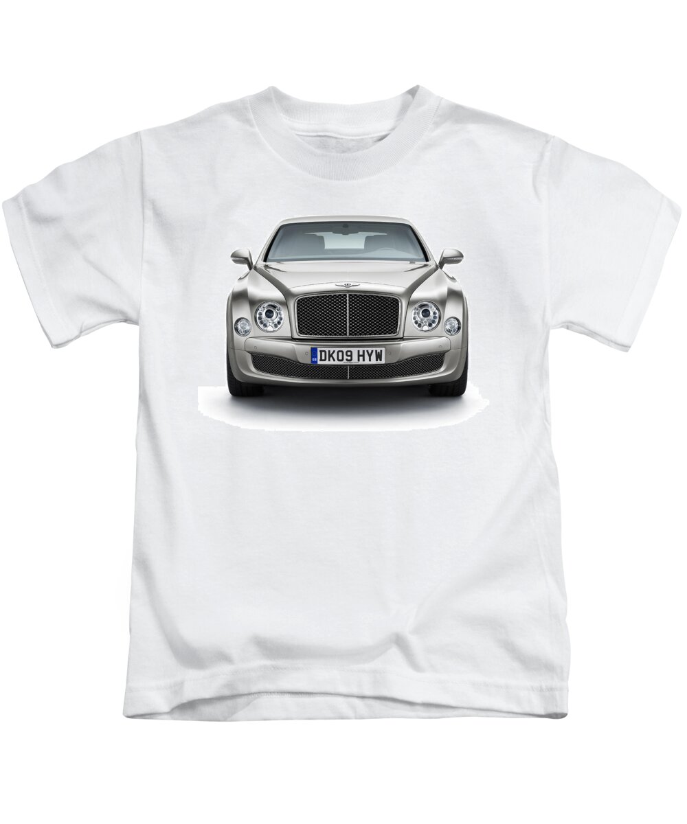Bentley Mulsanne Kids T-Shirt featuring the photograph Bentley Mulsanne by Jackie Russo