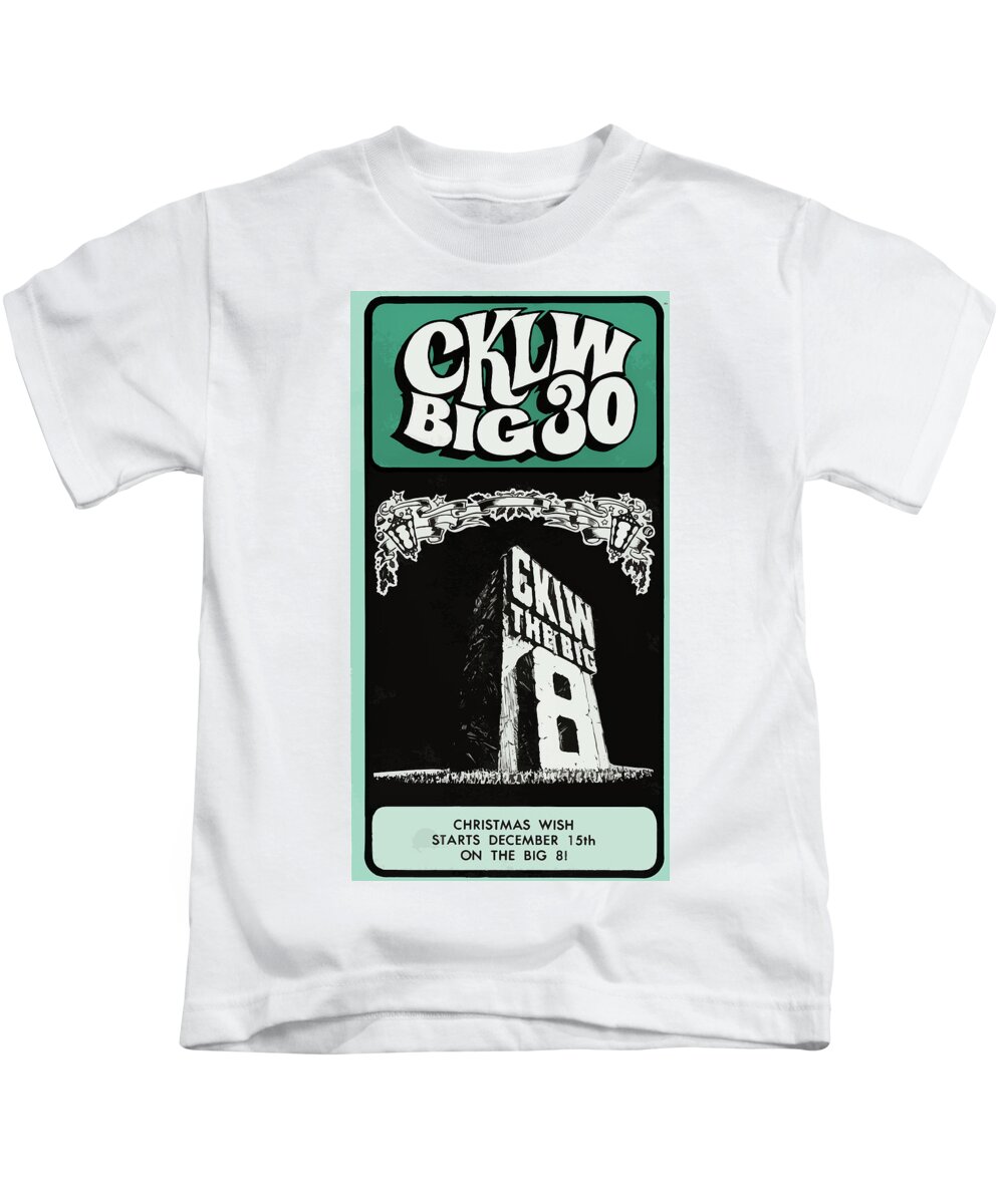 Cklw Kids T-Shirt featuring the photograph Big 8 Chart Christmas Wish by Thomas Leparskas