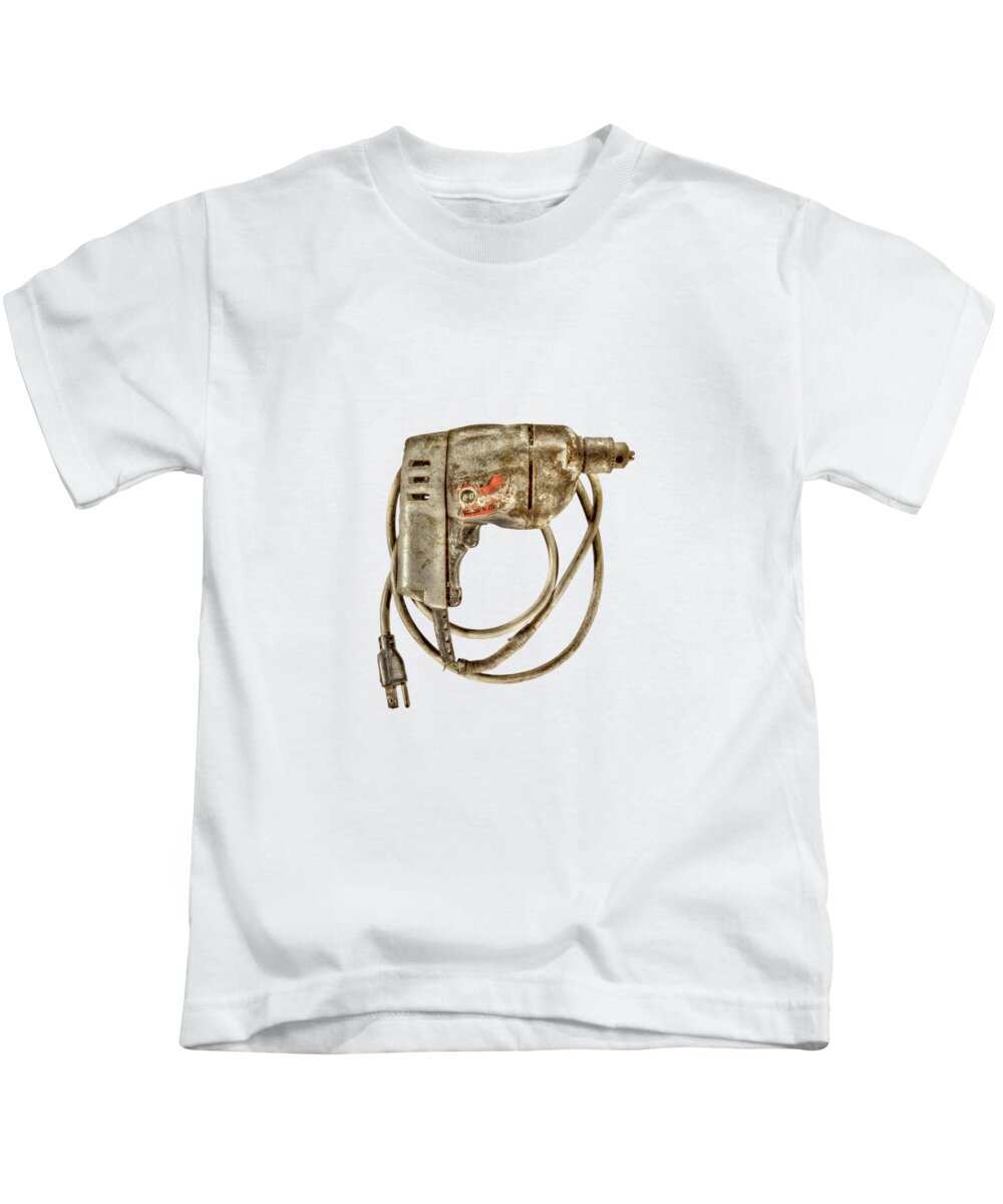 Antique Kids T-Shirt featuring the photograph Black n Decker Drill Motor by YoPedro