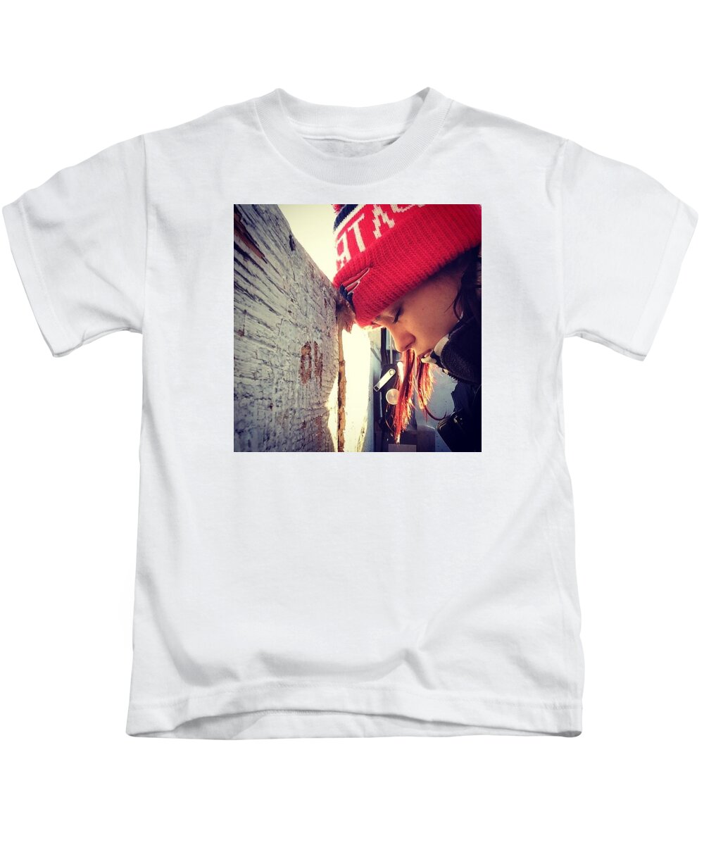 Patriots Kids T-Shirt featuring the photograph Boredom by Allie Bostock