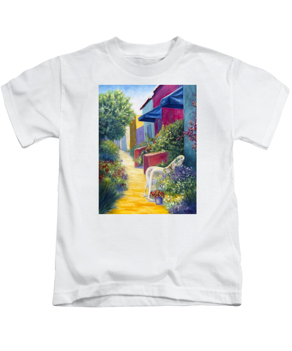 Capitola Kids T-Shirt featuring the painting Capitola Dreaming by Shannon Grissom