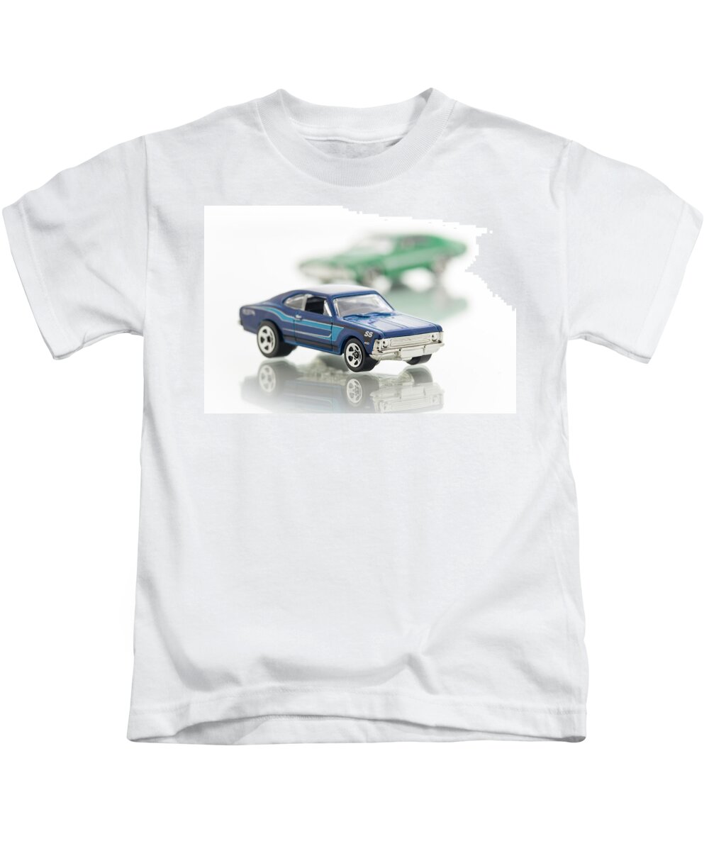 72 Ford Grand Torino Sport Kids T-Shirt featuring the photograph Chevy SS by Wade Brooks