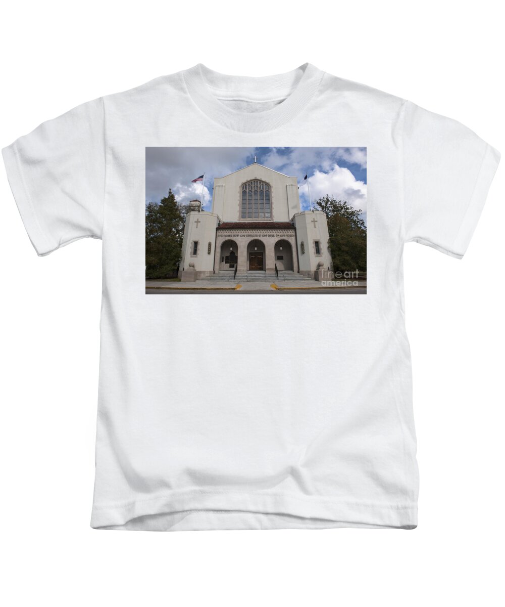 Citadel Kids T-Shirt featuring the photograph Citadel Church by Dale Powell