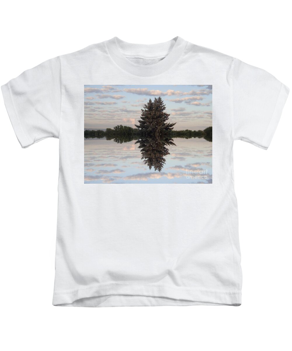 Nepa Kids T-Shirt featuring the photograph Clouds Up and Down by Christina Verdgeline