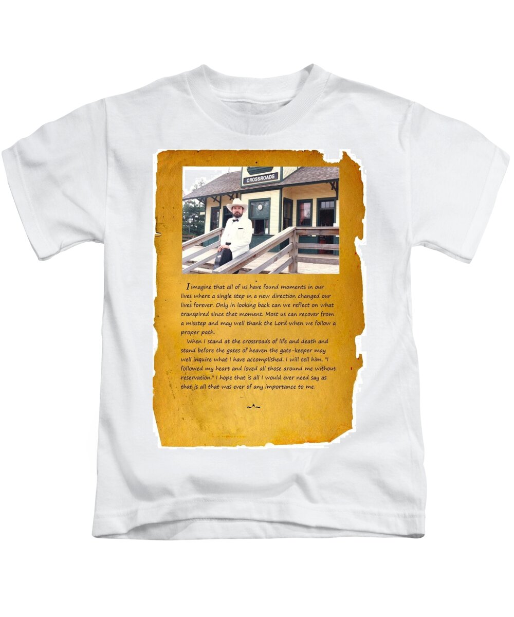Portrait Kids T-Shirt featuring the photograph Crossroads II by Reynold Jay