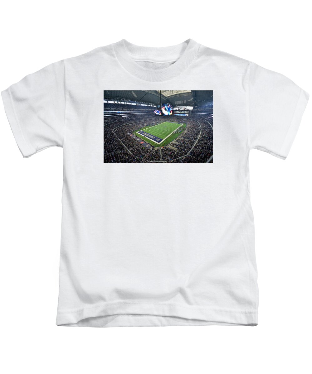 At&t Stadium Kids T-Shirt featuring the photograph Dallas Cowboys ATT STadium by Mark Whitt