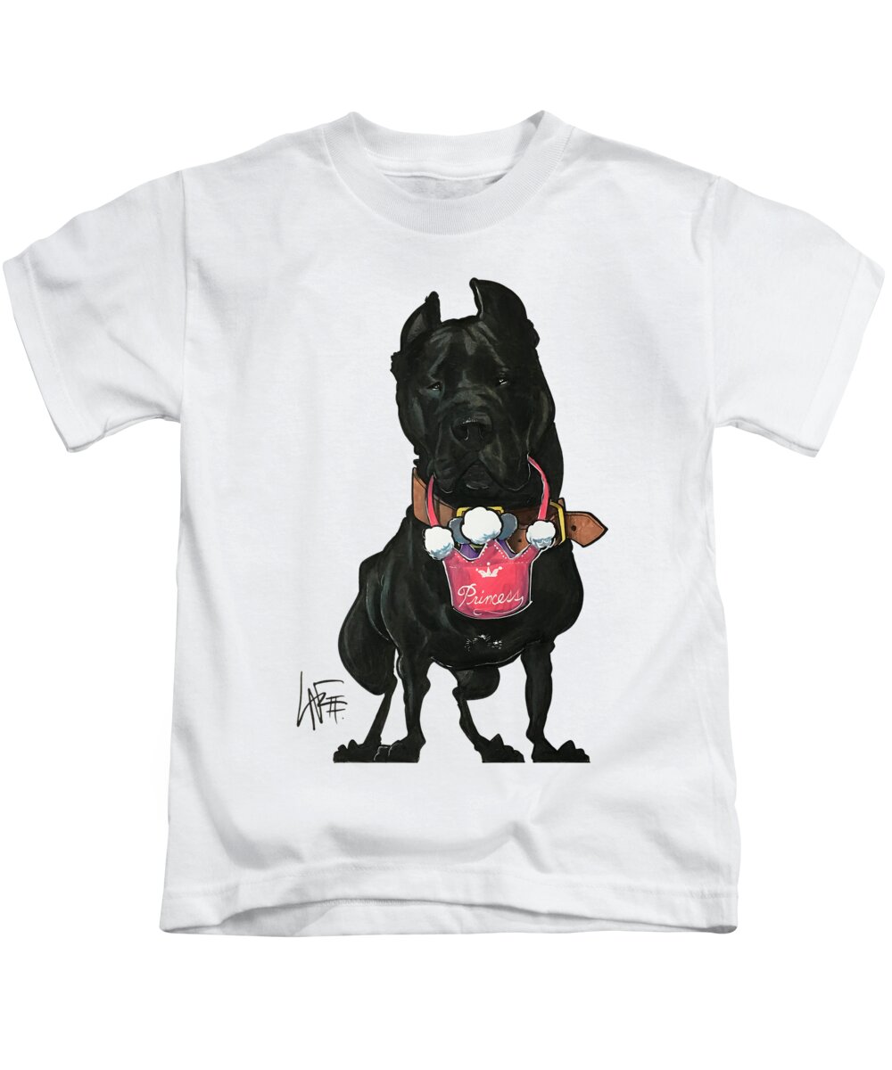 Damm Kids T-Shirt featuring the drawing Damm 3593 by Canine Caricatures By John LaFree