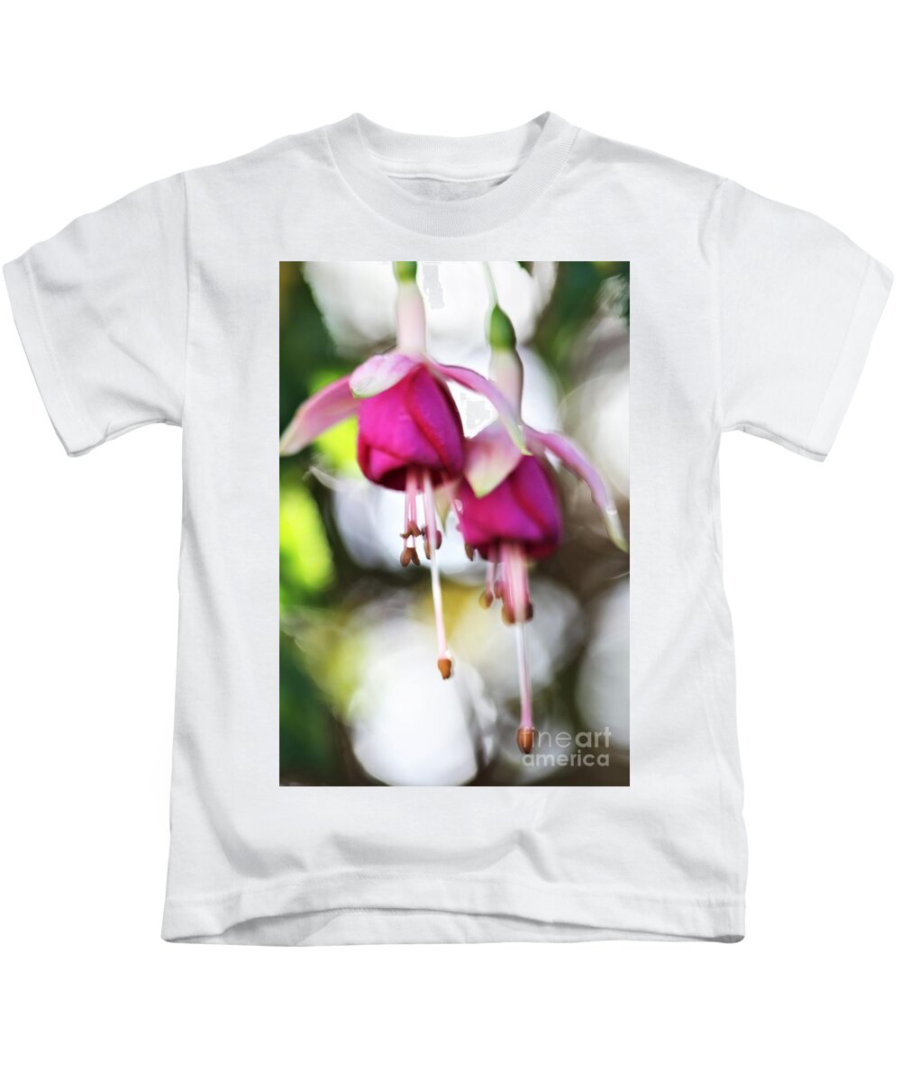 Fuchsia Kids T-Shirt featuring the photograph Dance Of Angels by Tracey Lee Cassin
