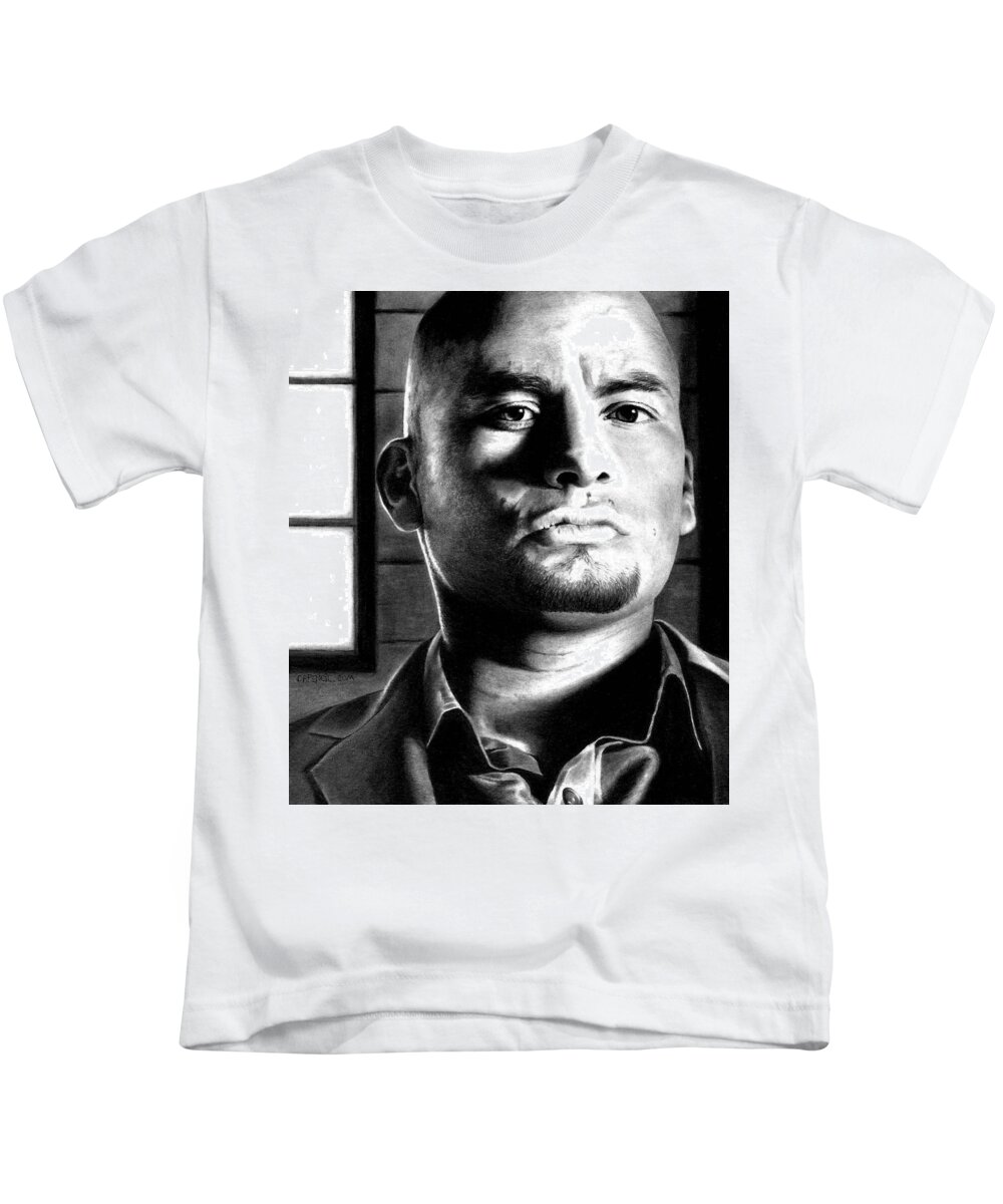 Breaking Bad Kids T-Shirt featuring the drawing Daniel Moncada by Rick Fortson