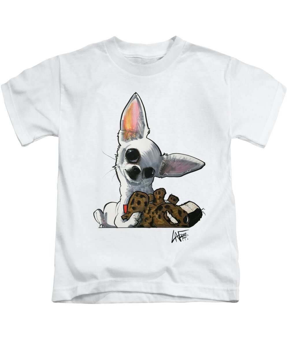 Demorrow Kids T-Shirt featuring the drawing Demorrow 3977 by Canine Caricatures By John LaFree