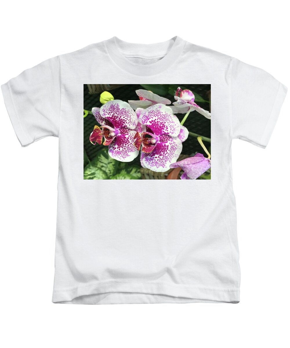 Flowers Kids T-Shirt featuring the photograph Double Beauty by Jean Wolfrum