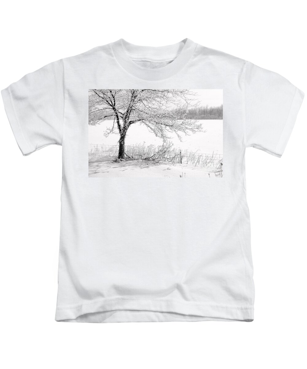 Canada Kids T-Shirt featuring the photograph Early Frost by Doug Gibbons