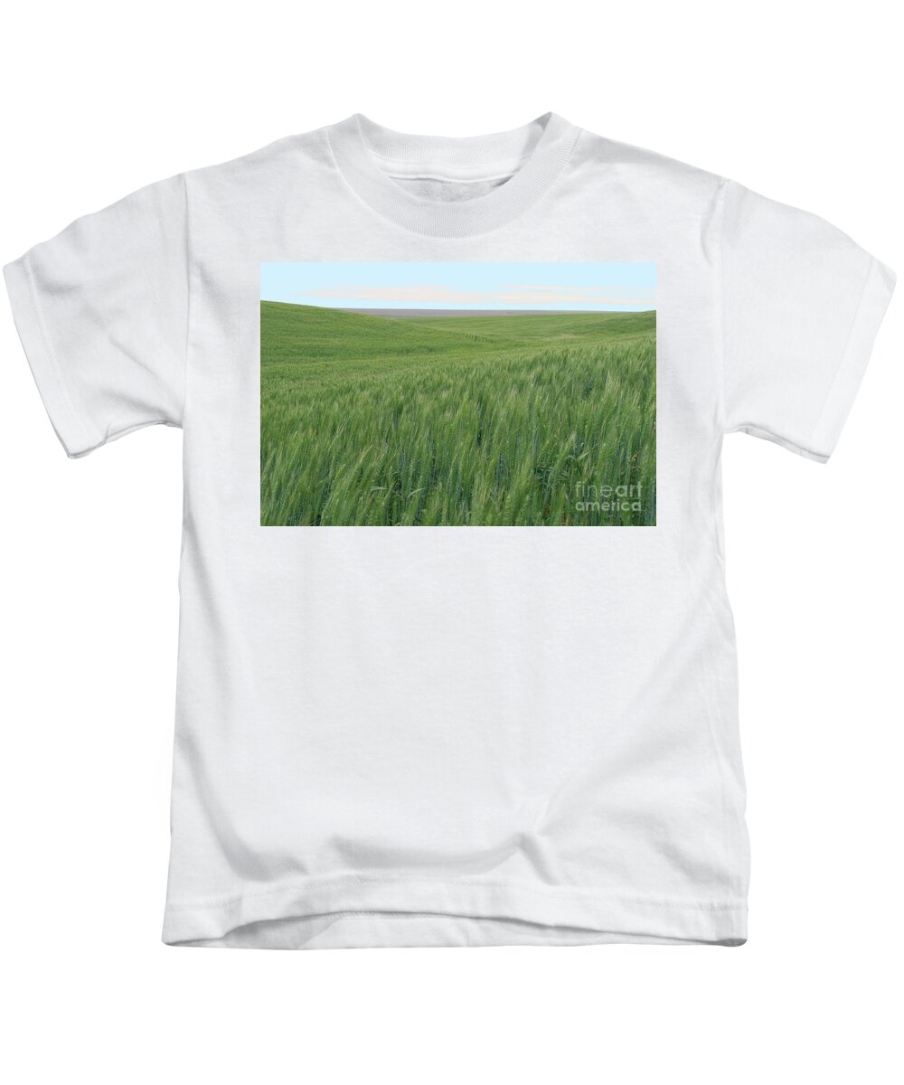 Wheat Kids T-Shirt featuring the photograph Eastern WA Wheatfields by Rich Collins