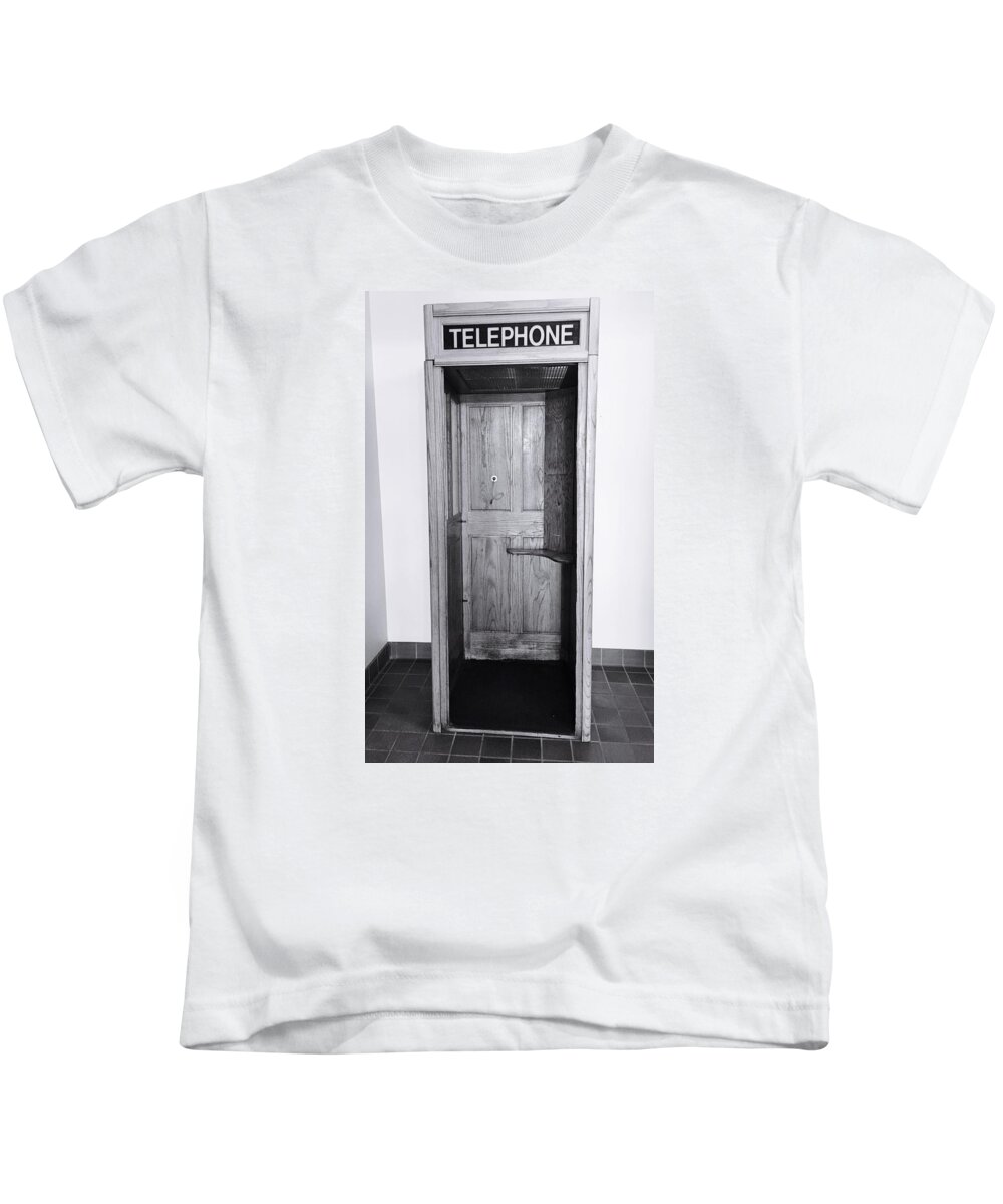 Phone Kids T-Shirt featuring the photograph Empty Calling by Brad Hodges