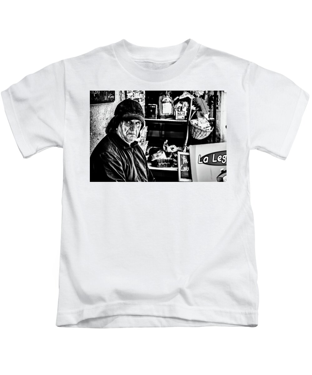  Kids T-Shirt featuring the photograph Fellini Character I by Patrick Boening