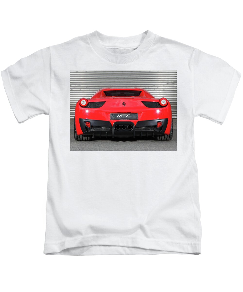 Ferrari 458 Spider Kids T-Shirt featuring the photograph Ferrari 458 Spider by Jackie Russo