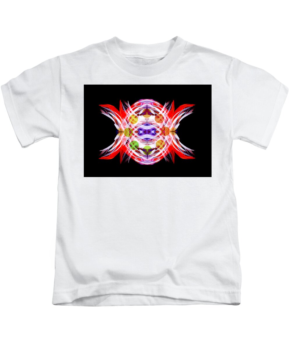 Flamingo Kids T-Shirt featuring the digital art Flamingo Feathers Belief by M E