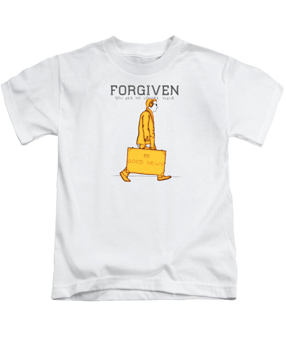 Jesus Kids T-Shirt featuring the digital art Forgiven by Payet Emmanuel