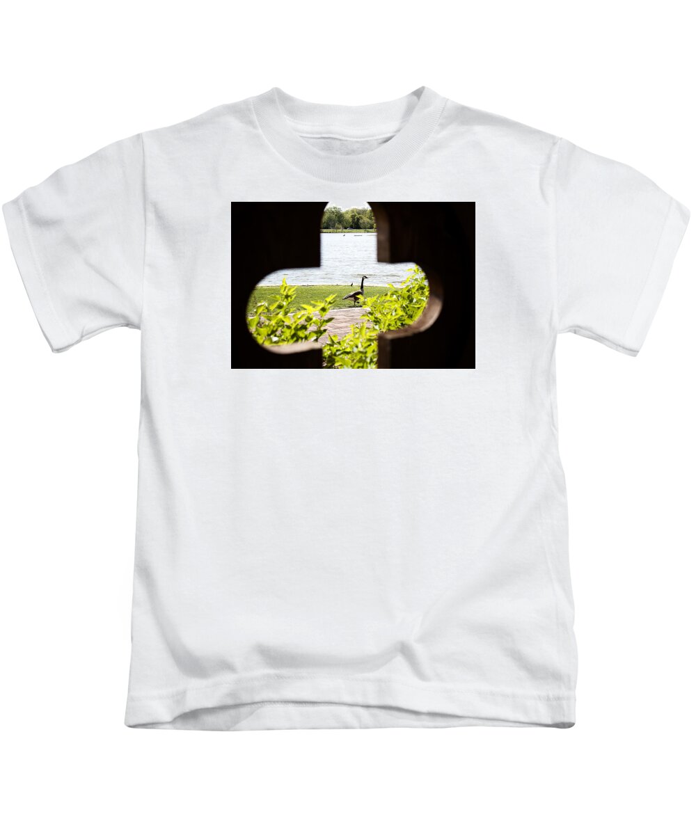 Bushes Kids T-Shirt featuring the photograph Framed Nature by Milena Ilieva
