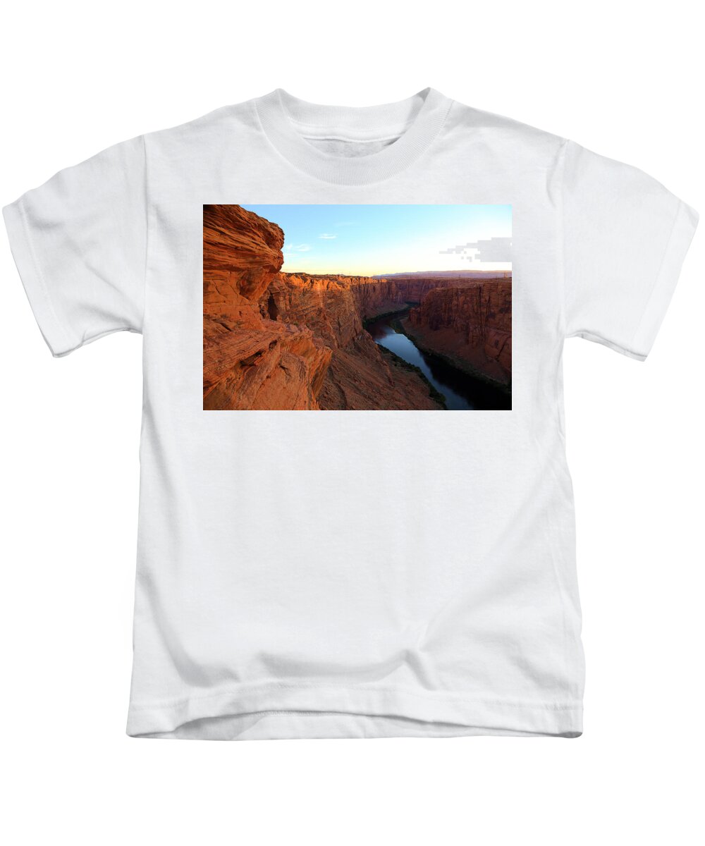 Glen Canyon Dam Kids T-Shirt featuring the photograph Glenn Canyon by Viktor Savchenko
