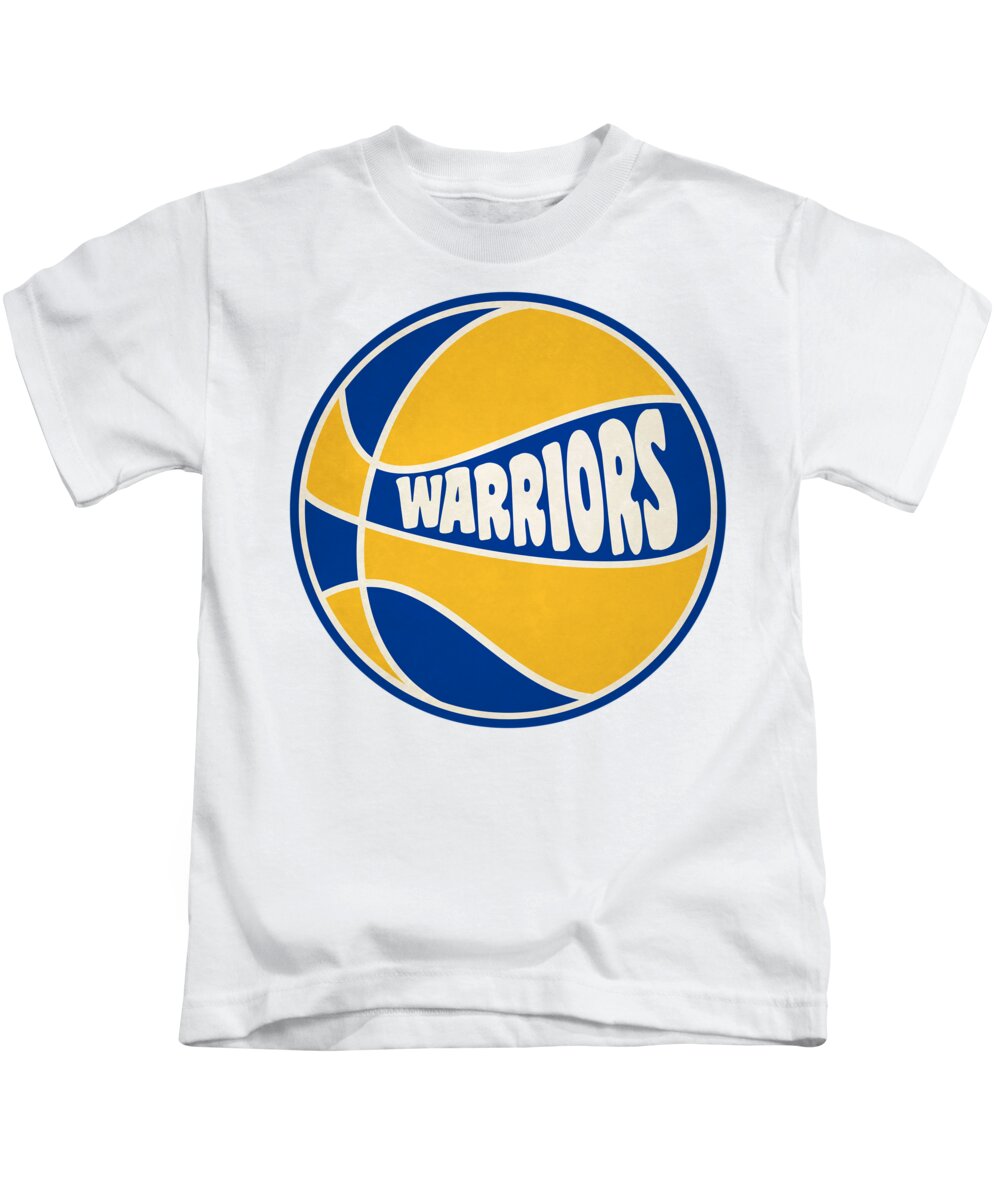 Golden State Warriors Retro Shirt Kids T-Shirt by Joe Hamilton
