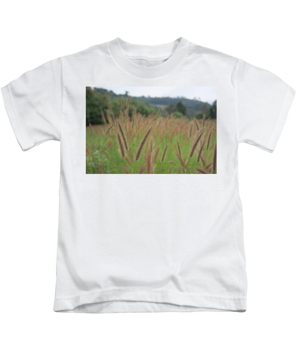 Thailand Kids T-Shirt featuring the photograph Grass by Ivan Franklin