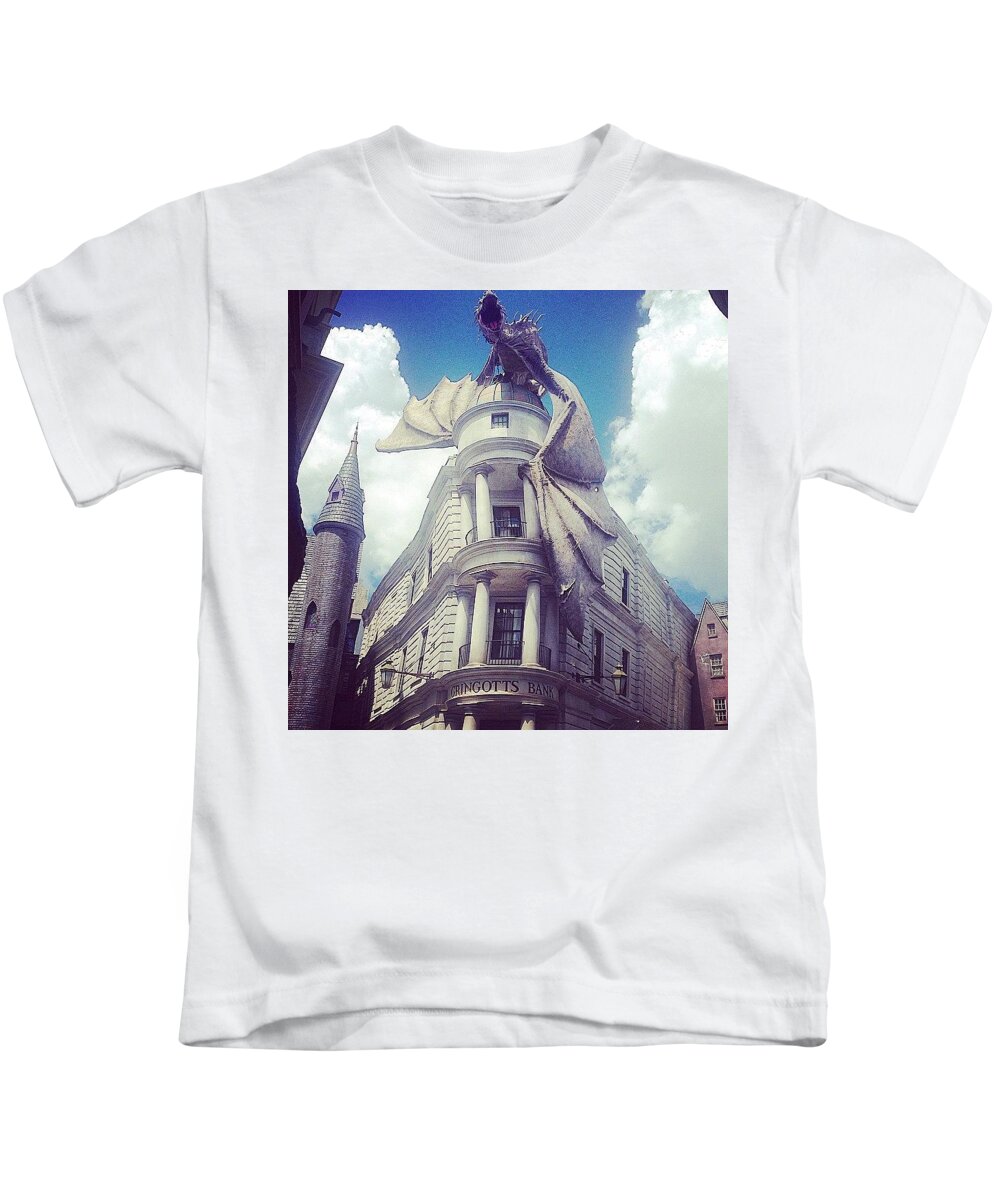 Harry Potter Kids T-Shirt featuring the photograph Gringotts by Kate Arsenault 
