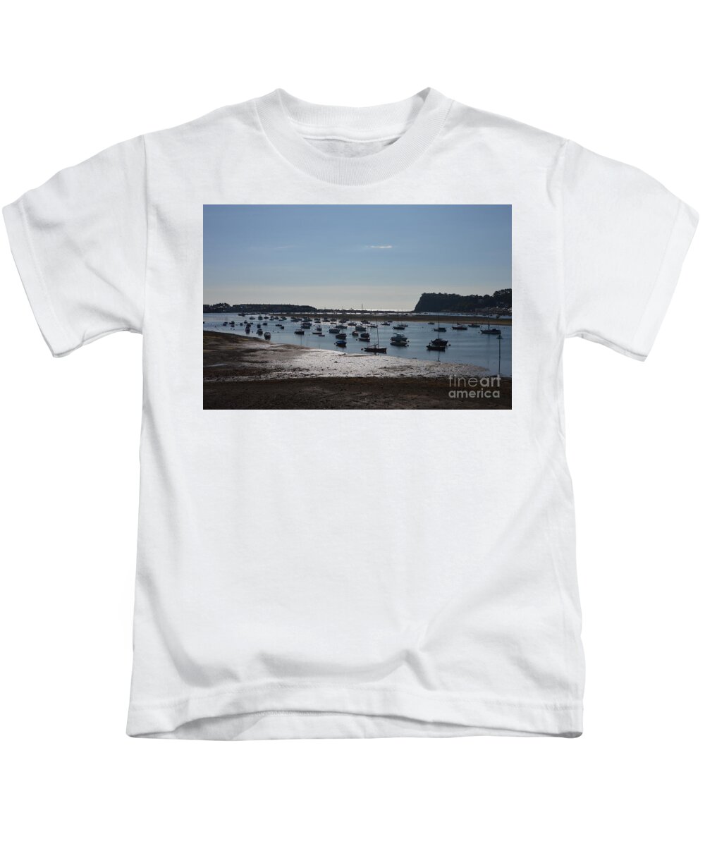 Boats Kids T-Shirt featuring the photograph Harbour by Andy Thompson