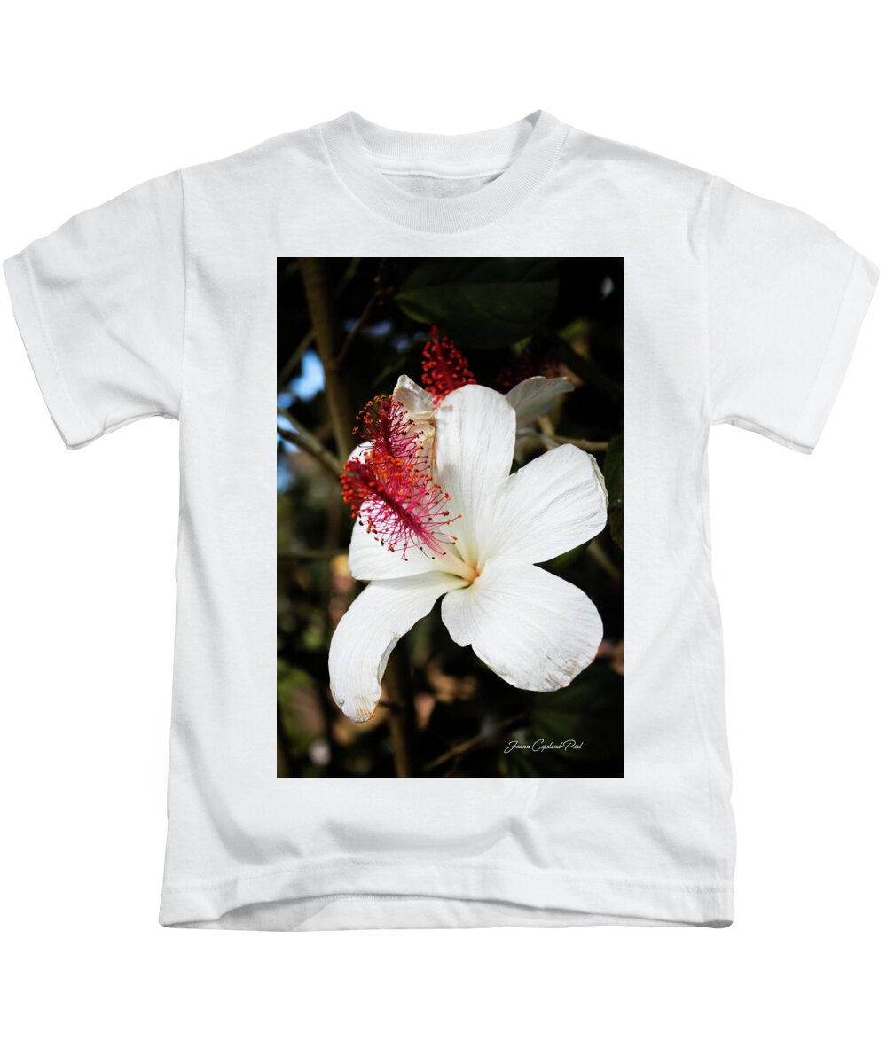 Hawaiian Kids T-Shirt featuring the photograph Hawaiian Hibiscus by Joann Copeland-Paul