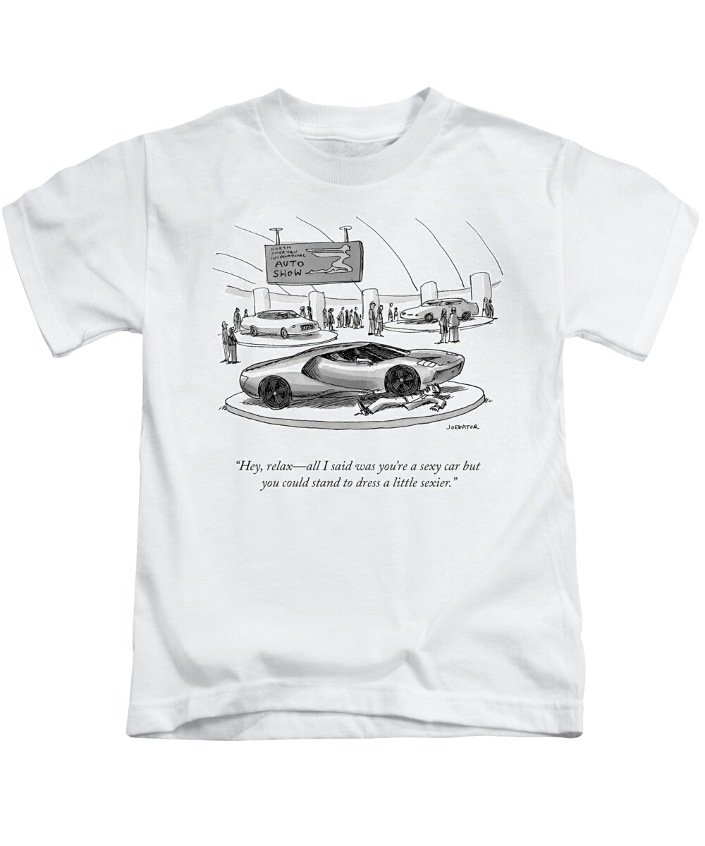 hey Kids T-Shirt featuring the drawing Hey relax by Joe Dator