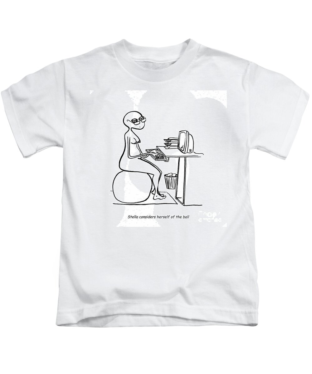 Stella Kids T-Shirt featuring the digital art Home Office by Leanne Wilkes